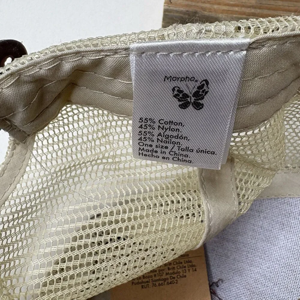 Morpho I Love Chile Brown Distressed Cotton Blend Baseball Cap New NWT Dad Mom